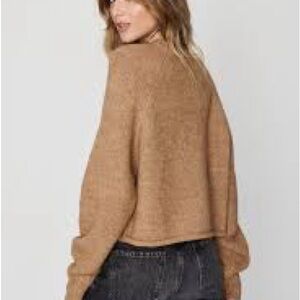 Garage Warm Tan Crew Neck Sweater